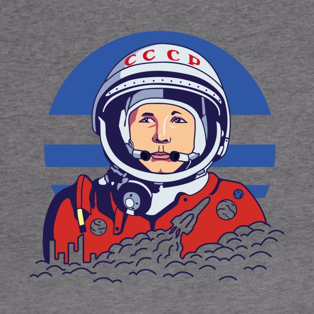 First man in space gagarin by JaLand